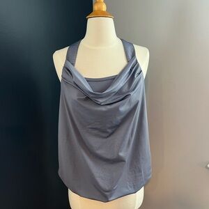 GapBodyFit Dusty Lavender Racerback Draped Tank Top Size Small